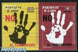 Delcampe - Paraguay 2011 Stop Terrorism 2v [:], Mint NH - Paraguay