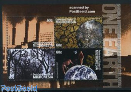 Delcampe - Micronesia 2001 One Earth 4v M/s, Mint NH, Nature - Environment - Environment & Climate Protection