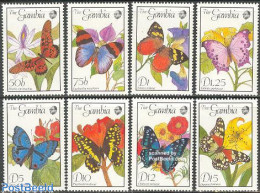 Delcampe - Gambia 1989 Butterflies 8v, Mint NH, Nature - Butterflies - Gambia (1965-...)