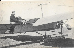 Delcampe - Camp De Châlons -  M. Demanest Sur Son Monoplan "Antoinette" à Son Poste De Vol - ....-1914: Voorlopers