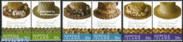Delcampe - Norfolk Island 2006 Tradional Hat Making 3x2v [:], Mint NH, Various - Costumes - Art - Fashion - Handicrafts - Kostüme