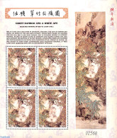 Delcampe - Palau 2004 Year Of The Monkey M/s, Mint NH, Various - New Year - Art - Paintings - Neujahr