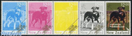 Delcampe - New Zealand 2006 Year Of The Dog Colour Separation 5v [::::], Mint NH, Nature - Various - Dogs - New Year - Unused Stamps