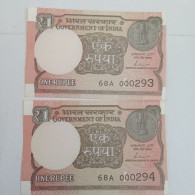 Delcampe - CEDULA  2017 RARE Lower  No.  000293..94   INDIA - Inde