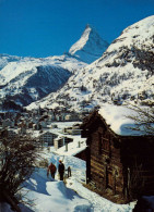 Delcampe - Zermatt - Vue Sur Le Village Et Sur Le Mont Cervin - Zermatt