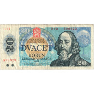 Delcampe - Tchécoslovaquie, 20 Korun, 1988, TB - Cecoslovacchia