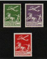 Delcampe - Dänemark  143-45 **  Flugpost 1925, 10-25 Ö. Komplett, Postfrisch, KW 200,- € - Unused Stamps