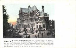 Delcampe - Paris CPA Eglise Sainte Eustache - Arrondissement: 01