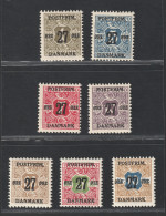 Delcampe - , DÄNEMARK 84-96 X ** Wasserzeichen KRONE 17 Werte Kpl. Postfrisch, 1024,-€ - Unused Stamps