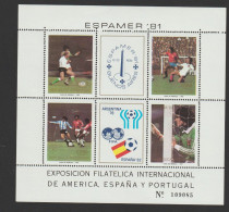 Delcampe - Argentina 1982 FIFA World Cup Of Football In Spain Souvenir Sheet MNH/**. Postal Weight 0,04 Kg. Please Read Sales Condi - 1982 – Espagne