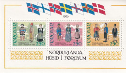 Delcampe - SA23b Faroe Islands 1983 Nordic House In Thorshavn Mint Minisheet - Other & Unclassified