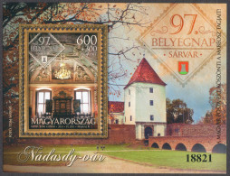 Delcampe - Castle Palace Sárvárfürdő Overprint MABÉOSZ / POST Gift 2024 Stamp Day 97 Exhibition SÁRVÁR Block - MNH - Nuovi