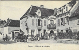 Delcampe - 21 CPA SEMUR HOTEL DE LA COTE D'OR HOTEL COLLIN DILLIGENCE ATTELAGES - Semur