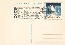 Delcampe - Poland Postmark D72.07.09 SOLINA.01: Tourism Rally Railways Tent Bieszczady - Postwaardestukken