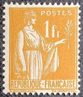 Delcampe - N°286. Type Paix 1F. Neuf* - 1932-39 Vrede