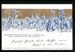 Delcampe - AK Erfurt, Historischer Festzug 1902: Einzug Barbarossas - Erfurt