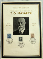 Delcampe - Tschechislowakei -   T.G.Masaryk   Sonderblatt Tschechoslowakei 1937 - Sonstige & Ohne Zuordnung