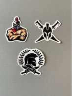 Delcampe - Autocollants, Stickers : Guerriers Spartiates, Grèce Antique - Pegatinas