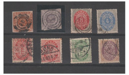 Delcampe - DANEMARK --LOT DE 8 TIMBRES ANCIENS - Usati
