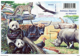 Delcampe - Bloc Feuillet N°128 Animaux Disparus Ou Menacés état Neuf - Mint/Hinged