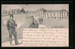 Delcampe - Künstler-AK Lausanne, Casernes, Soldaten - Lausanne