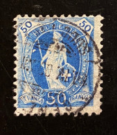 Delcampe - Schweiz 1882/1904 Freimarke Stehende Helvetia Mi. 62 Zähnung C Gestempelt/o - Gebruikt