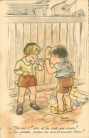 Delcampe - CPA * Roger LEVASSEUR / 41 - Deux Garçonnets En Train De Fumer " Moi, C'est De L'ortie .." TBE *2 Scans - Levasseur, Roger