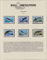 Delcampe - Wale Und Delphine, Nord Korea ** Mi:KP 3354-3358+3359, Yt:KP 2341-2345+PA3, - Fishes