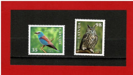 Delcampe - LETTONIE - 2010 - Y&T 760/761 - MI N°788/789- TIMBRES NEUFS ** - MNH - OISEAUX - Latvia