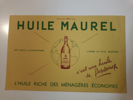 Delcampe - Buvard Huile Maurel - Alimentos