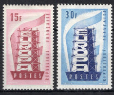 Delcampe - France EUROPA - Série Neuve 1* 1076 à 1077 De 1956 - Ongebruikt