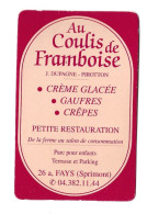 Delcampe - Fays Sprimont Au Coulis De Framboise Etiquette Visitekaartje - Visitenkarten