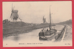 Delcampe - Brugge / Bruges - Moulins à Vent Sur Le Canal ( Verso Zien ) - Brugge