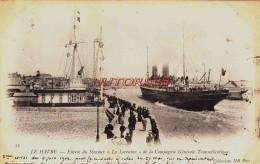 Delcampe - CPA LE HAVRE - SEINE MARITIME - ENTREE DE STREAMER "LA LORRAINE" - Portuario