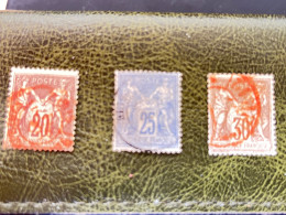 Delcampe - Timbres Sage N°67/68/69 Dont Un Signé Année 1876 Lot 465 - 1876-1878 Sage (Tipo I)