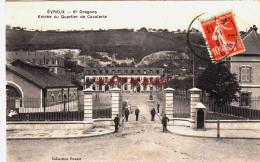 Delcampe - CPA EVREUX - EURE - ENTREE DU QUARTIER DE CAVALERIE - Evreux
