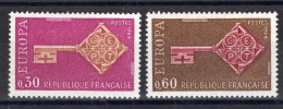Delcampe - France EUROPA - Série Neuve 1* 1556 à 1557 De 1968 - Ongebruikt