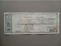 Delcampe - Mandat Lempereur & Lamouroux Wagons-réservoirs En Bois De Toutes Contenances Cette Le 19 Avril 1912 - Transporte