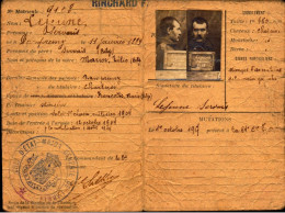 Delcampe - Carte D Identité D Un Militaire Belge, Charleroi, Mobilisation 1914, Mutations 1917 - 1914-18