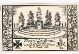 Delcampe - 39079957 - Goettingen, Federzeichnung. Ehrendenkmal Fuer Die Gefallenen Ungelaufen  Gute Erhaltung. - Goettingen