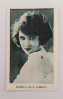 Delcampe - Bh38 Figurina Attrice Jacqueline Logan,movie Stars 1934 - Other & Unclassified