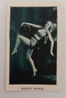 Delcampe - Bh46 Figurina Attrice Monti Ryan,movie Stars 1934 - Other & Unclassified