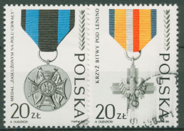 Delcampe - Polen 1988 Volksarmee Orden Medaillen 3165/66 Gestempelt - Used Stamps