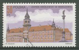 Delcampe - Polen 1987 Bauwerke Königsschloss Warschau 3098 Gestempelt - Used Stamps