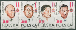 Delcampe - Polen 1989 Persönlichkeiten Ordensträger 3207/10 Gestempelt - Used Stamps