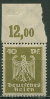 Delcampe - Dt. Reich 1924 Neuer Reichsadler Plattendruck Oberrand 360 X P OR Postfrisch - Ongebruikt