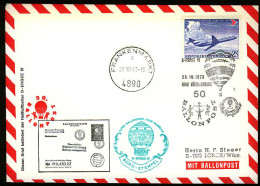 Delcampe - ÖSTERR. 1973 Nr 1413 50a BRF EF BALLONPOST X299AAE - Covers & Documents