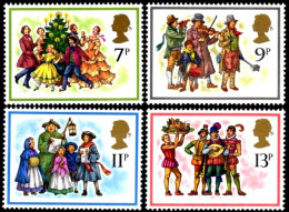 Delcampe - GREAT BRITAIN 1978 Christmas: Music Musicians Singing. Complete Set, MNH - Kerstmis