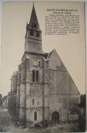 Delcampe - CPA Années 1920 SAINT-JULIEN-DU-SAUT Parvis Et Façade De L'Église - Bourgogne, Sens, - Saint Julien Du Sault