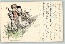 Delcampe - 13936986 - Kinder Tracht Regenschirm Schwarzwald-Postkarte Nr. 1  Verlag Seeger - Other & Unclassified